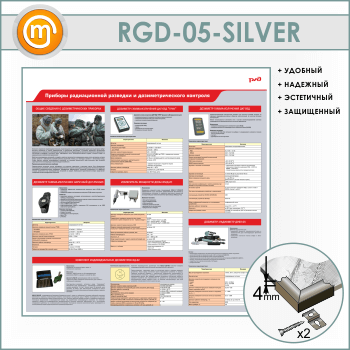 Стенд «Приборы радиационной разведки и дозиметрического контроля» (RGD-05-SILVER)